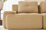 CORDELIA 117" 3-Seater Sofa with 2 Ottomans