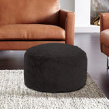 Tall Pouf Angora Ebony