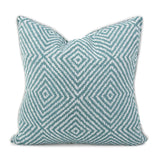 24 x 24 Outdoor Pillow Helm Teal- Down Alternative Insert