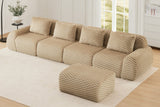 LAURENT 146" 4-Seater Sofa with 1 Ottoman