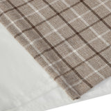 Yarn-Dyed Plaid Light Filtering Curtain Panel, Brown