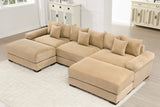 DESEO 130" 3-Seater with 2 Ottomans