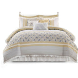 Wholesale Shabby Chic 9-Piece Comforter/Duvet Cover Set, Yellow