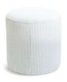 Roy - Round Microsuede Ottoman / Stool