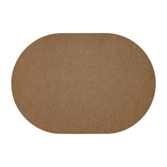 Loft Felt Cashmere Placemat - Oval 13.3x16.5"- Set of 4