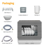 Portable Countertop Dishwasher with 152oz Water Tank, 6 Mode