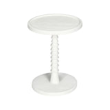 Threaded Drink Table White