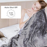 84" X 62" Twin Size Electric Blanket with 10 Heating Levels