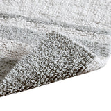 Reversible Cotton Bathroom Rug, Grey