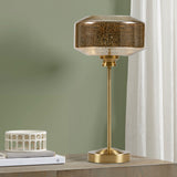 17" Mercury Glass Table Lamp, Desk Lamps For Night Stands