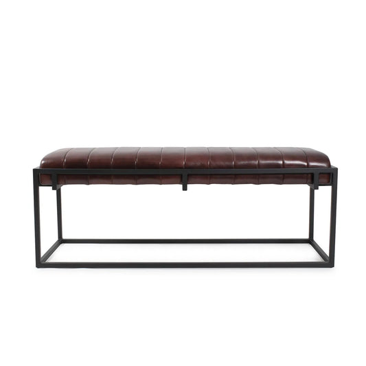 Brisbane Leather Bench