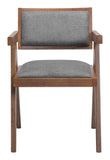 Delhi Dining Chair (Set of 2) Gray & Walnut