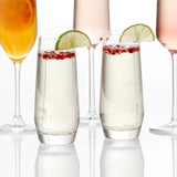 Pure Stemless Champagne w/ Efferv Point (15) 8.3oz, Pack Size - CASE 6