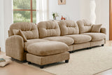 MOLLY 140" 4 Seater Sofa with 1 Ottoman