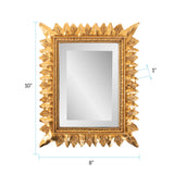 French D' Amboise Collection of Gold Petite Mirrors- Rectangular