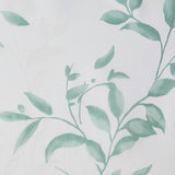 Devore Botanical Shower Curtain with Liner, Seafoam Blue