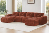 MYLO 140" 4-Seater Sofa with 2 Ottomans