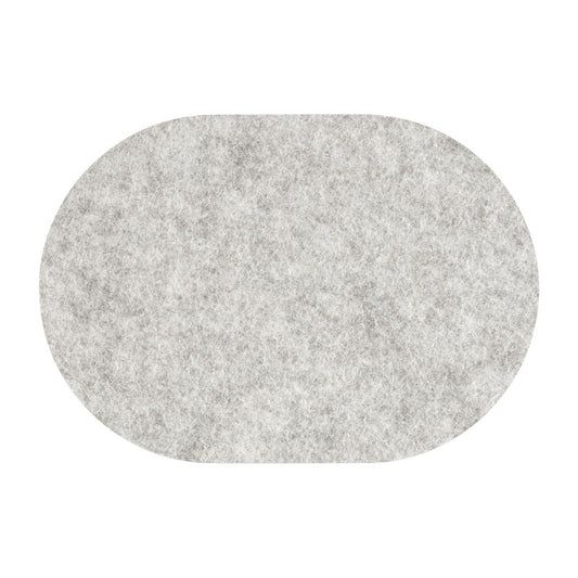 Loft Felt Cloud Placemat - Oval 13.3x16.5"- Set of 4