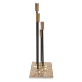 Modern Gold Aluminum Candelabra