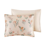 Mushroom Floral Garden Kid's Comforter Set, Blush