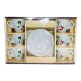 12-Piece Espresso Cup & Saucer Set for Six