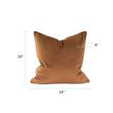 Qivuit Brown 24x24 Down Filled Pillow