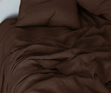 Brown Linen Sheet Set