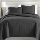 Square Knitted Cotton Coverlet