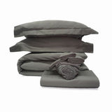 400TC Cotton Sateen Solid All-In Bedding Bundle