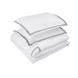 400TC Double Embroidery Cotton Sateen Solid All-In Bedding Bundle