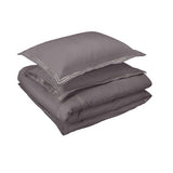 400TC Luxurious Double Embroidery Cotton Sateen Solid Bedding Bundle