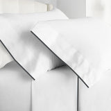 400TC Embroidery Cotton Sateen Solid Top Sheet