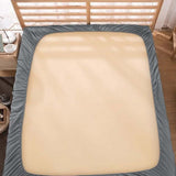 400TC Luxurious Double Embroidery Sateen Solid Cotton Fitted Sheet