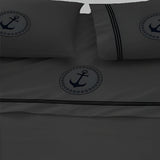 400TC Cotton Anchor Embroidery Boating Sheet Set