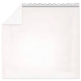 400TC Wavy Embroidery & Border Cotton Sateen Solid Sheet Set
