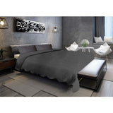 Wavy Textured Knitted Cotton Coverlet