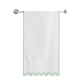 Zig & Zag U Shape Embroidered Bath Towels (Set of 2)
