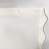 Scallop Embroidery Shower Cotton Curtain