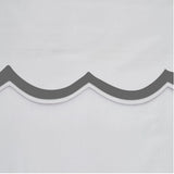 400TC Applique Scalloped Embroidery Cotton Euro Sham