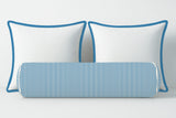 Ticking Stripe Velvet Bolster Pillow Cover