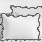 400TC Applique Scalloped Embroidery Cotton Pillow Sham