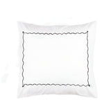 Ava 400TC Cotton Scallop Embroidery Sateen Solid Pillow Sham