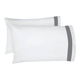 400TC Border Frame Cotton Sateen Pillowcases (Set Of 2)