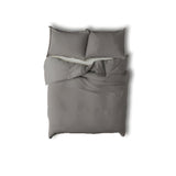 400TC Cotton Sateen Solid Fringe Duvet Cover Set