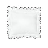 Allena 400TC Cotton Scallop Embroidery Sateen Solid Euro Sham