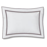 400TC Embroidery & Border Cotton Sateen Solid Pillow Sham
