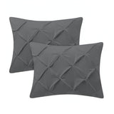 400TC Cotton Pintuck Sateen Solid Pillow Sham