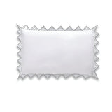 Ashley 400TC Cotton Traingle Embroidery Sateen Solid Pillow Sham