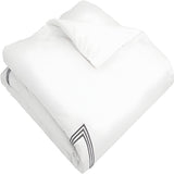 400TC Cotton Triple Embroidery Sateen Solid Duvet Cover Set