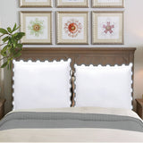 400TC U Shape Applique Embroidery Cotton Euro Sham